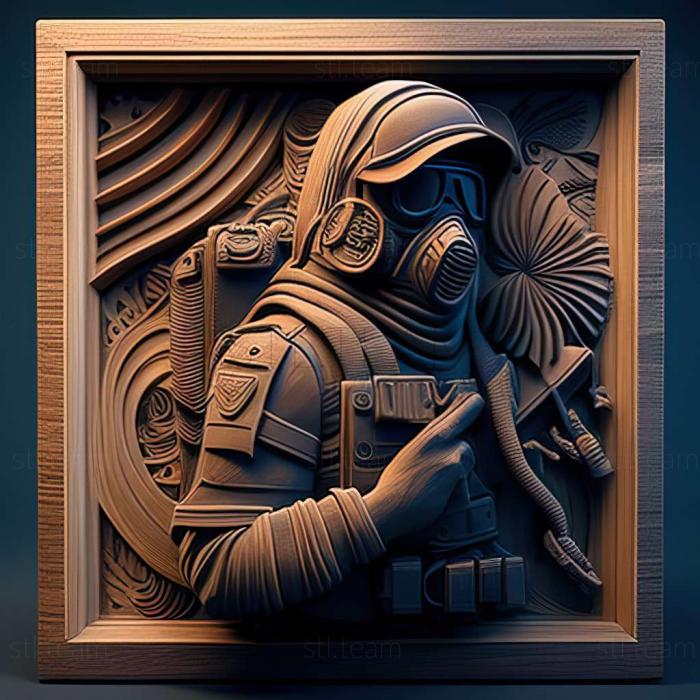 3D model Tom Clancys Rainbow Six Siege game (STL)